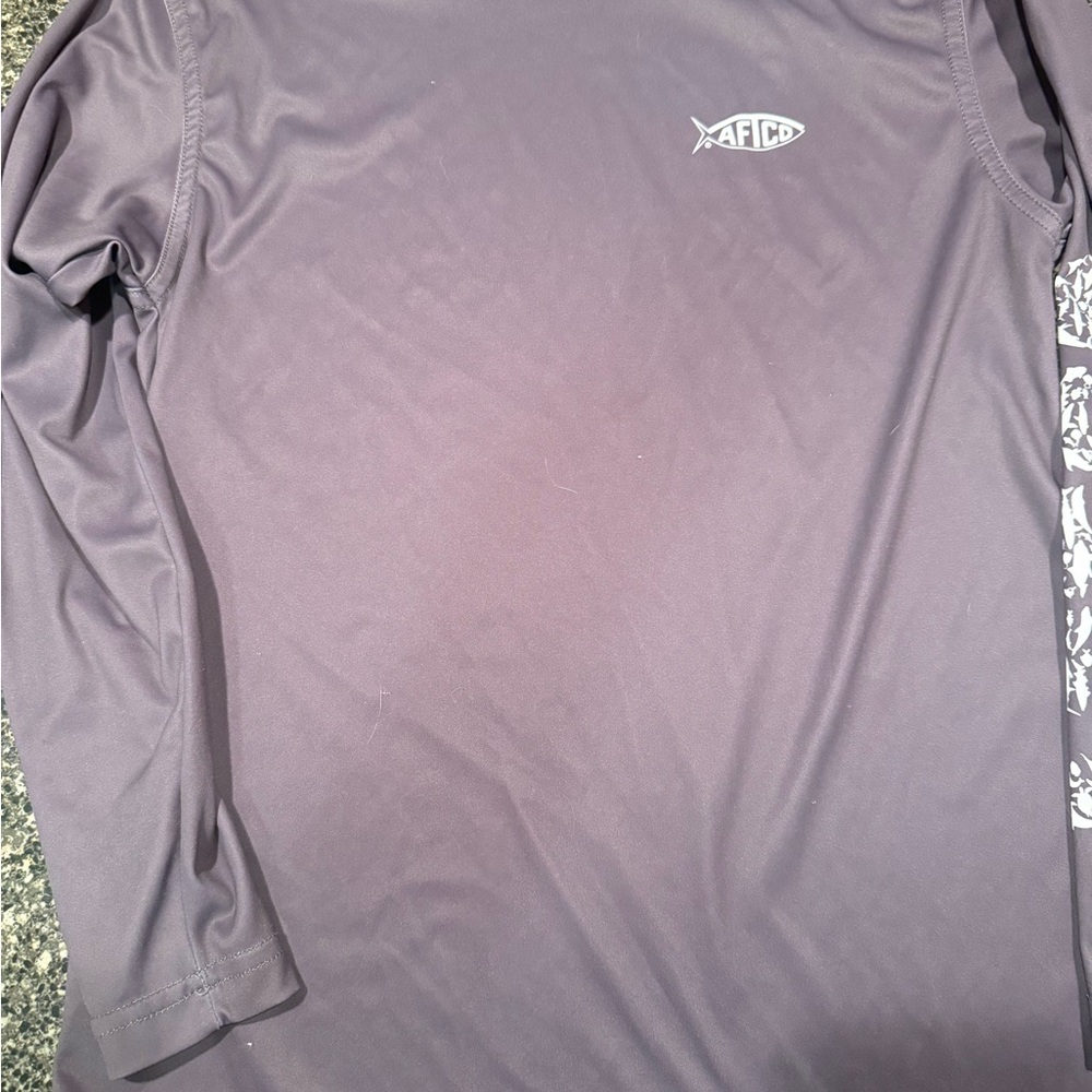 AFTCO Grey Long Sleeve Shirt
